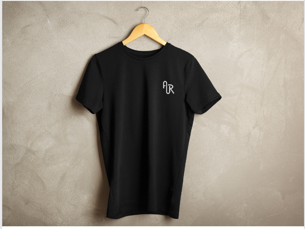 Debut classic brand logo adult Tee - Black