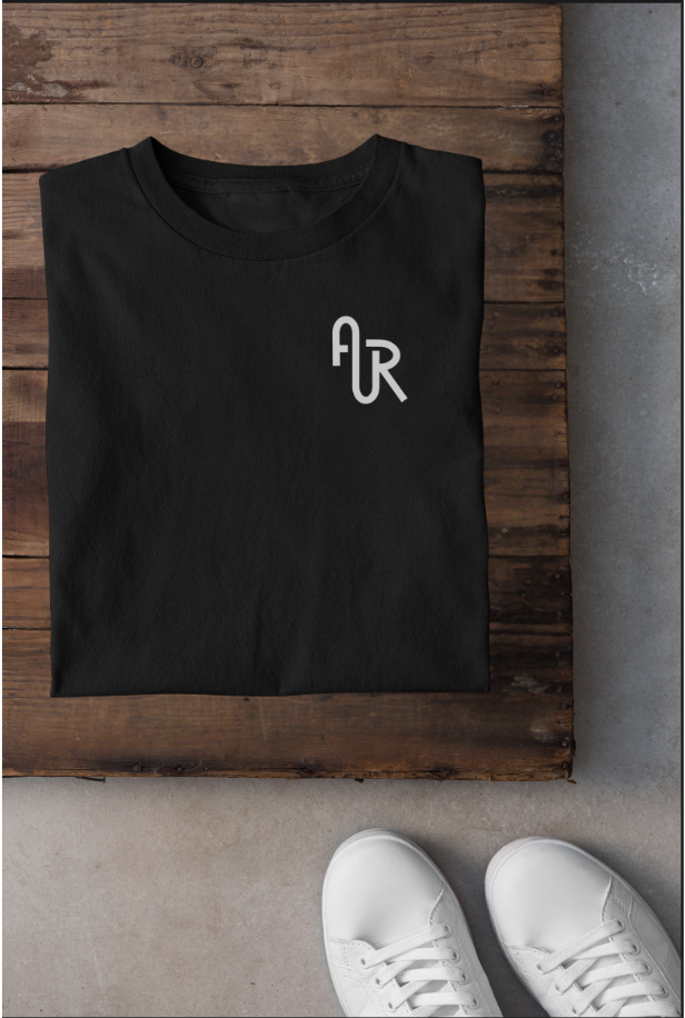 Debut classic brand logo adult Tee - Black