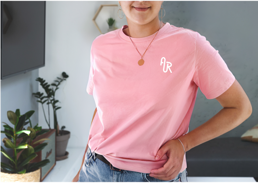 Debut classic brand logo adult Tee - Pink