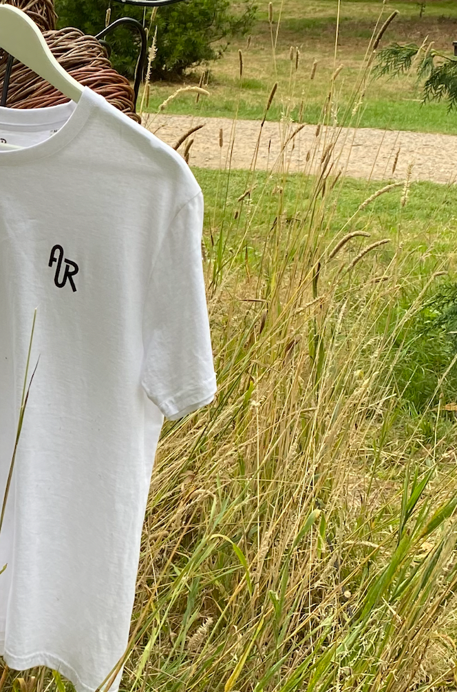 Debut classic brand logo adult Tee - White 